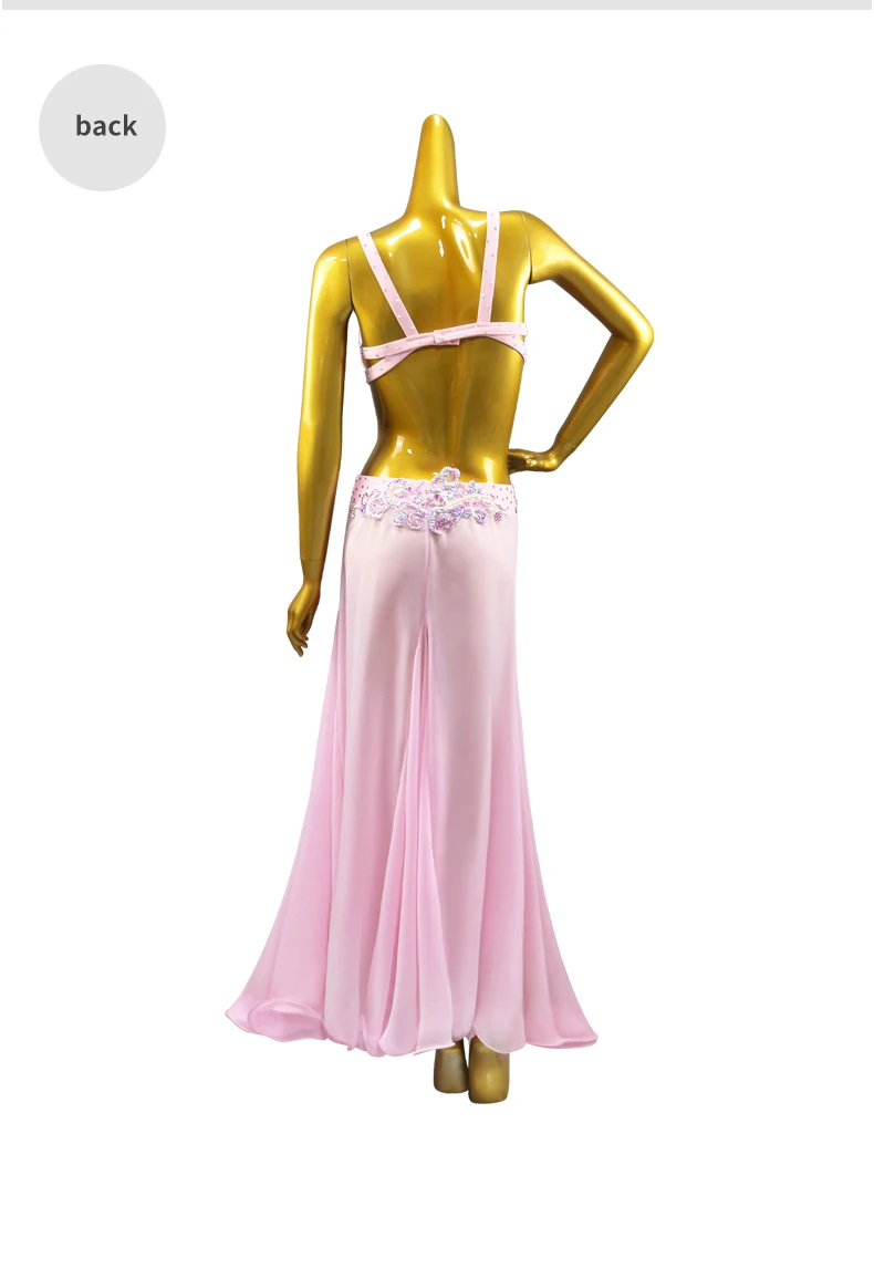 Damen-Abendkorsett, orientalisches Kostüm für Mädchen, Tanzanzug, Bauchtanzkleid, Bühnen-Tanzkleidung, Bauchtanz-Praxis-Outfit, langes Outfit – Detail 10