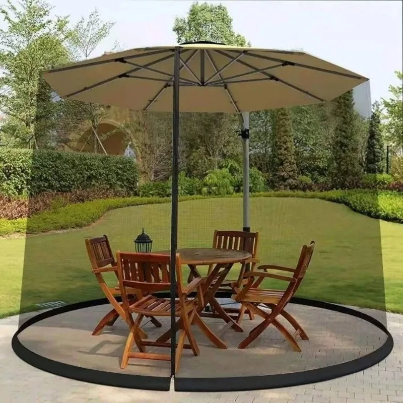 

Outdoor mosquito net Roman mesh cover Anti-mosquito umbrella Sun umbrella Straight rod umbrella mesh gauze cover