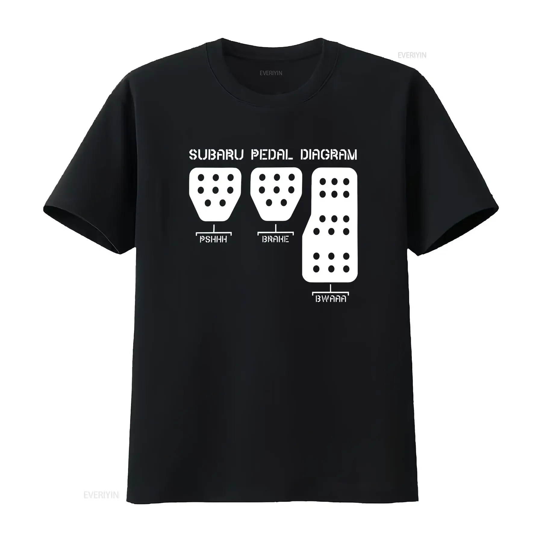 Gas Brake Clutch Pedal Mens Crew Neck T Shirt  Top vintage Washed Stretched Slightly graphic Stylish Unisex homme