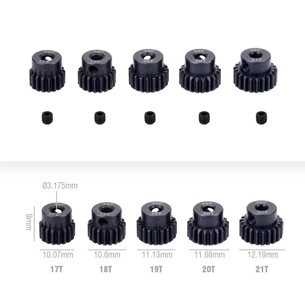 48DP 3.175mm 14T 15T 18T 19T 20T 24T 26T 28T 30T 33T 36T 38T 39T 40T 13T- 41T metalowy silnik z zębatką biegów stalowa przekładnia do samochodu 1/10