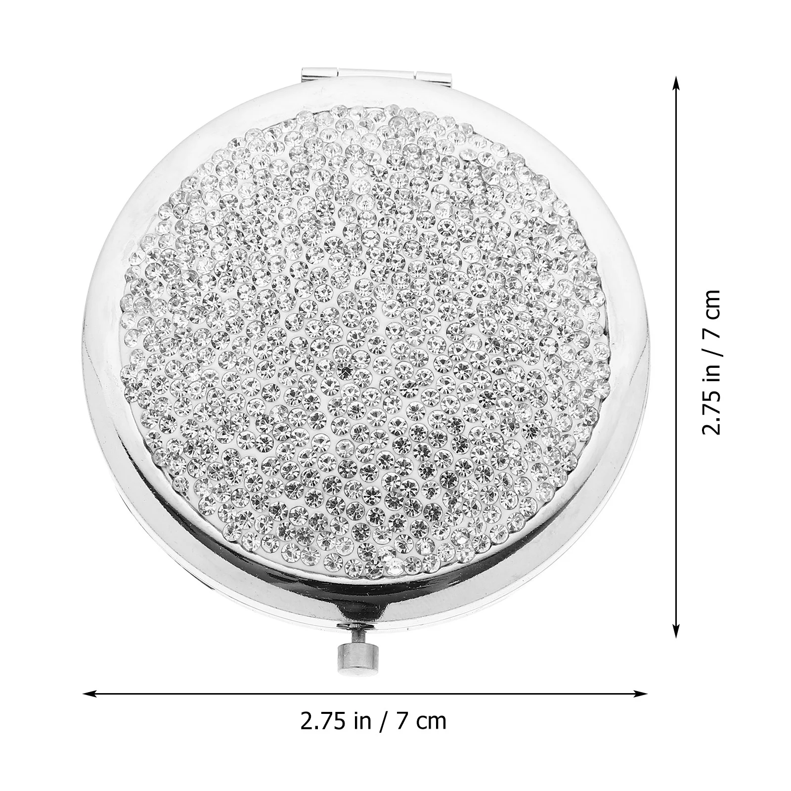 1 Stück praktischer, exquisiter Design-Make-up-Spiegel, klare Oberfläche, klein genug, in Geldbörse, Handtasche für Mädchen und Frauen