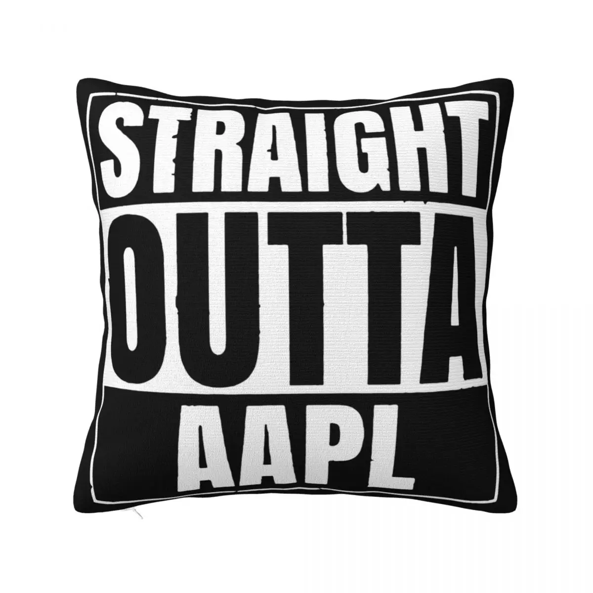 Straight Outta Aapl Stock Creative Design Cool Popular Style Customiz Designing Cartoon Character Latest Pillow Case