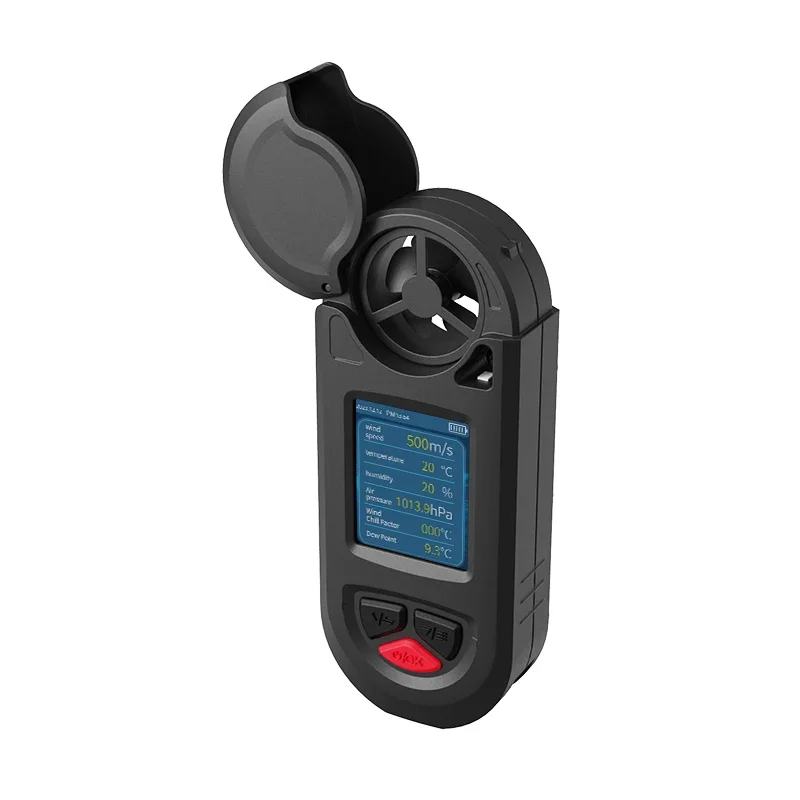 

LSJ HW-W01 Sportsman Weather Meter Measures Wind Speed Ambient Temperature Humidity