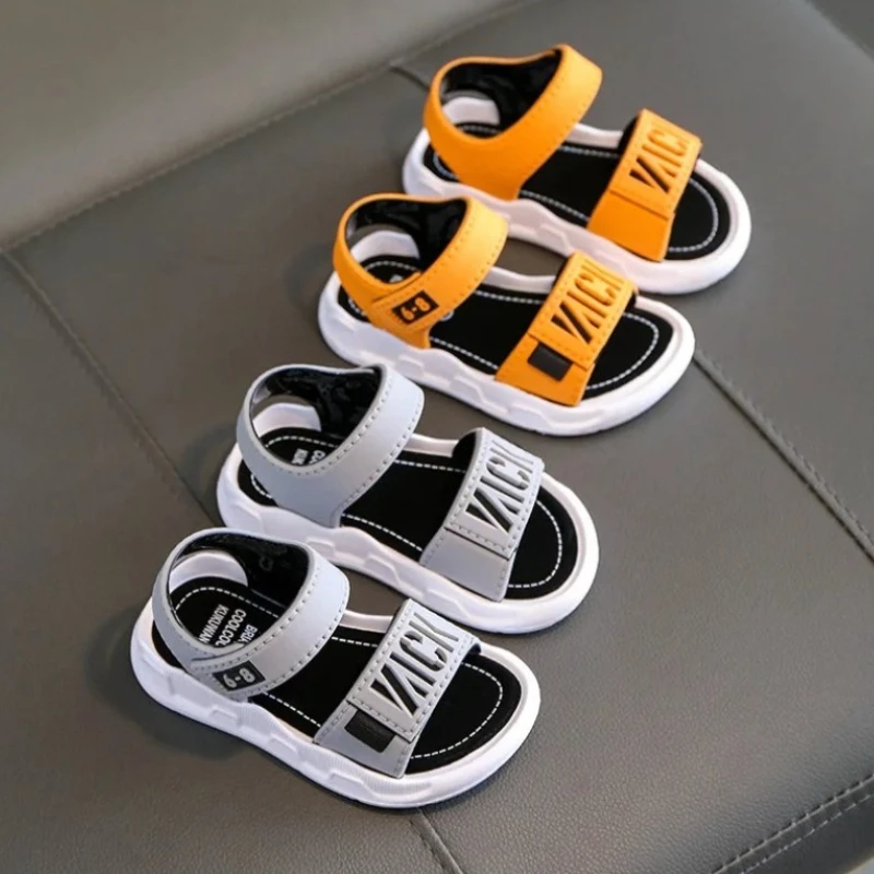 

2026 Summer Boys Girls Sandals Children Comfortable Beach Sandals Cartoon Infant Toddler Shoes Soft Sole Kids Student Shoes