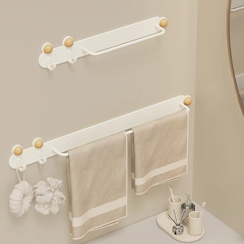 No-Drill Wall-Mounted Slipper Rack - Bathroom Drain Shelf for Wet Shoes, Rustic Log Design Balcony Storage Hook