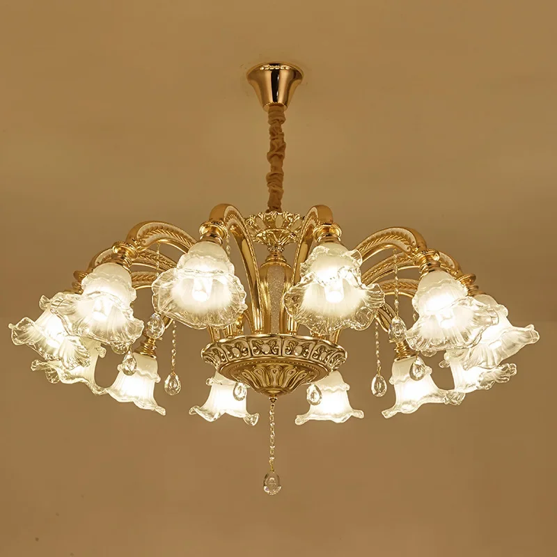 

European crystal chandelier ceiling lamp living room modern bedroom room warm atmosphere simple European lamps ZM1120