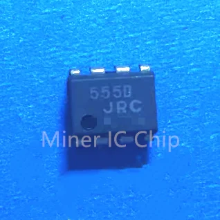 5 buah chip IC sirkuit terintegrasi JRC555D DIP-8