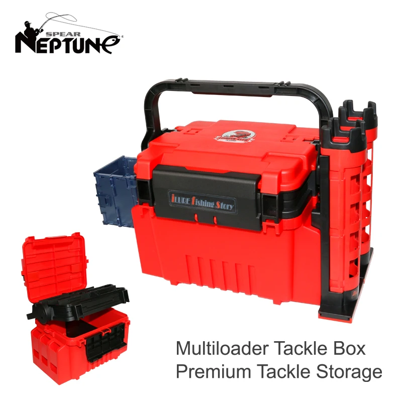 

New Thickened Fishing Tackle Box Multi-function Plastic Storage Organizer Box Waterproof Equipment Boxes Rod Lure Tool Case Sea