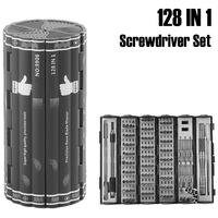 128-in-1 Precision Screwdriver Set Magnetic Screw Nuts Bits Multi Functional Household Repair Hand Tools Kit for cell phones PC