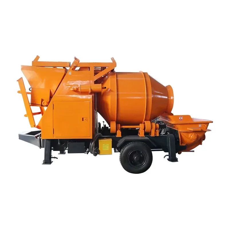 YG Customized Self-Loading 55m³/h Concrete Pump With Automatic Feeding System And Twin-Piston Pump Ensuring High Efficiency Conc