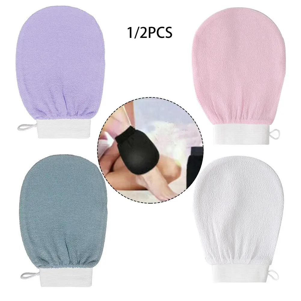 1/2 Pcs Moroccan Shower Exfoliating Glove Hammam Bath Body Cleaning Scrub Massage Mitt Kessa Peeling Towel Glove