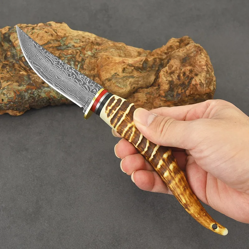 Mongolian Knife, Beast Style Outdoor Knife，With knife cover, Expedition Knife, Fishing knife SZ9195