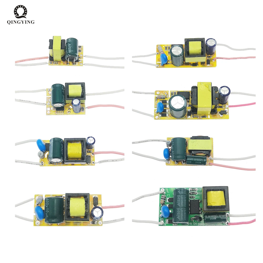 10pcs-50pcs LED Driver 300mA 1W 3W 5W 7W 12W 18W 20W 25W 36W 50W AC220V Power Supply Lighting Transformers For LED Power Lights