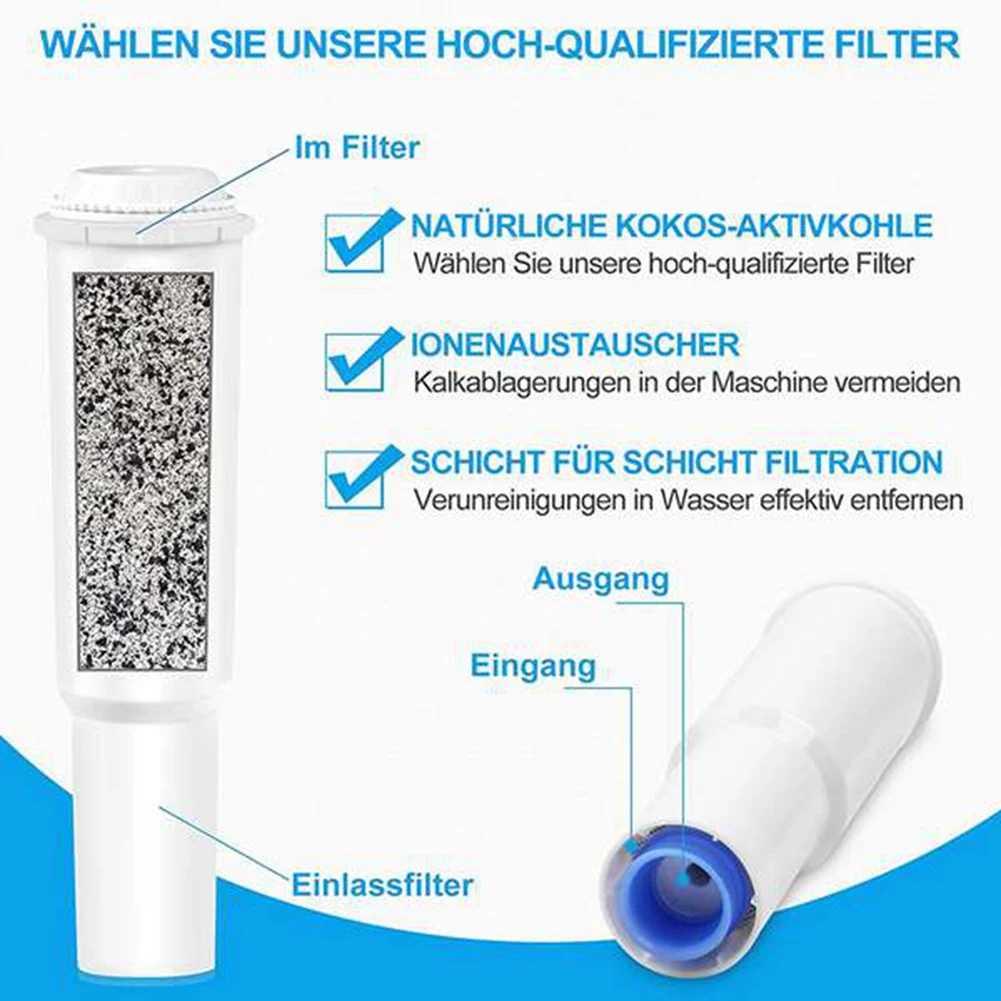 3 Stück für impressa z5 z6 e9 j5 f60 s7 s9 Wasserfilter ersetzen