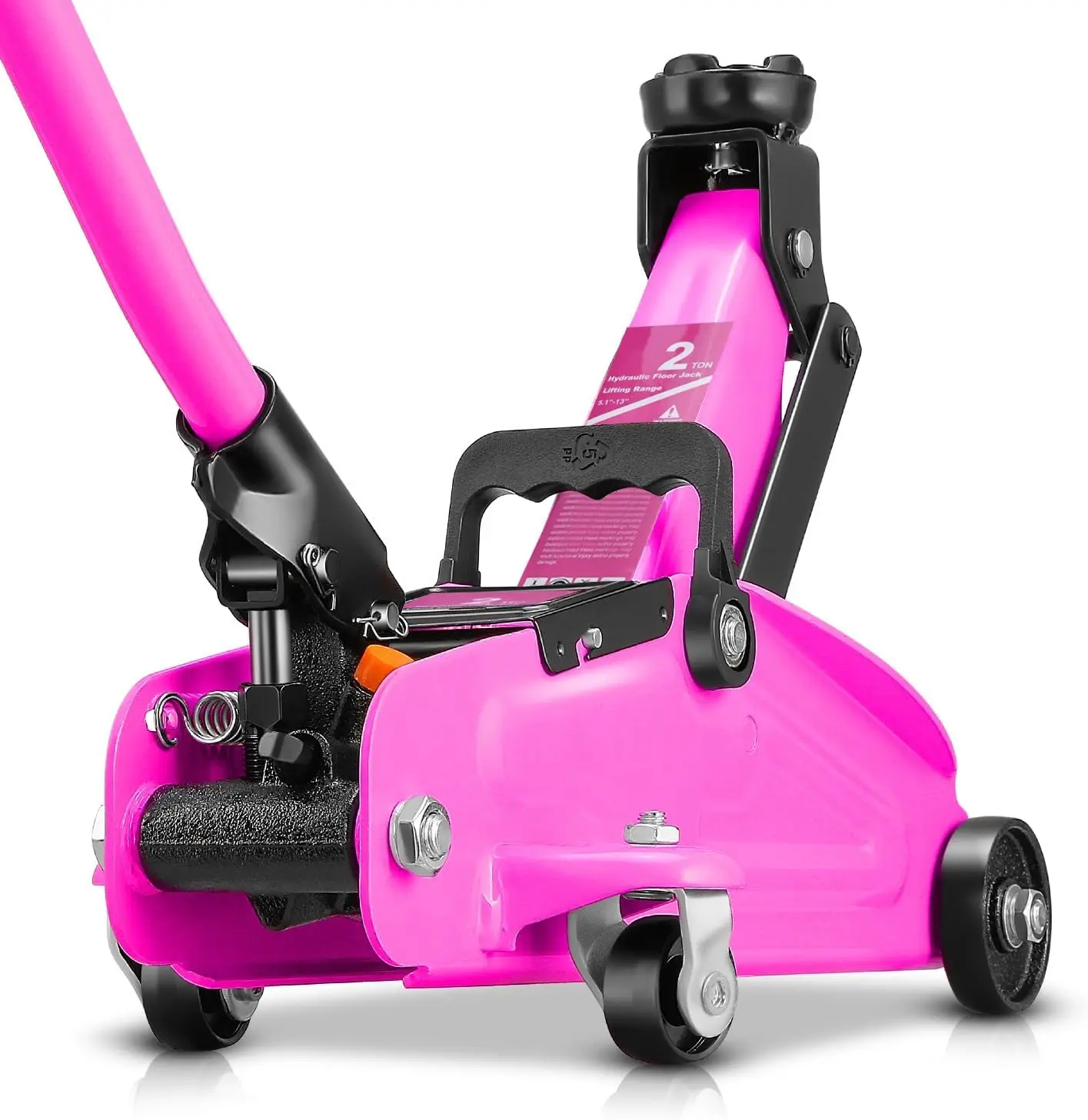 

2 Ton Floor Jack, Heavy Duty Steel Hydraulic Car Jack with Single Piston Quick Lift Pump, Hydraulic Racing Floor Jack, Lifting R