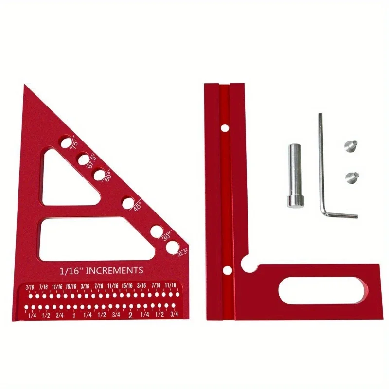 

3D multi-angle measuring ruler, precision woodworking square ruler, angle ruler