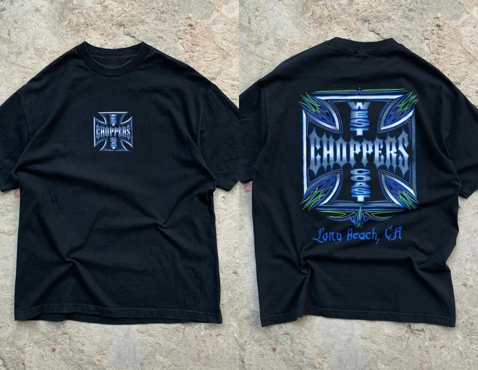 2026  Unisex Double‑Sided T‑Shirt West Coast Choppers 20 Years Anniversary Cross Logo Vintage Motorcycle Lover Street Tee