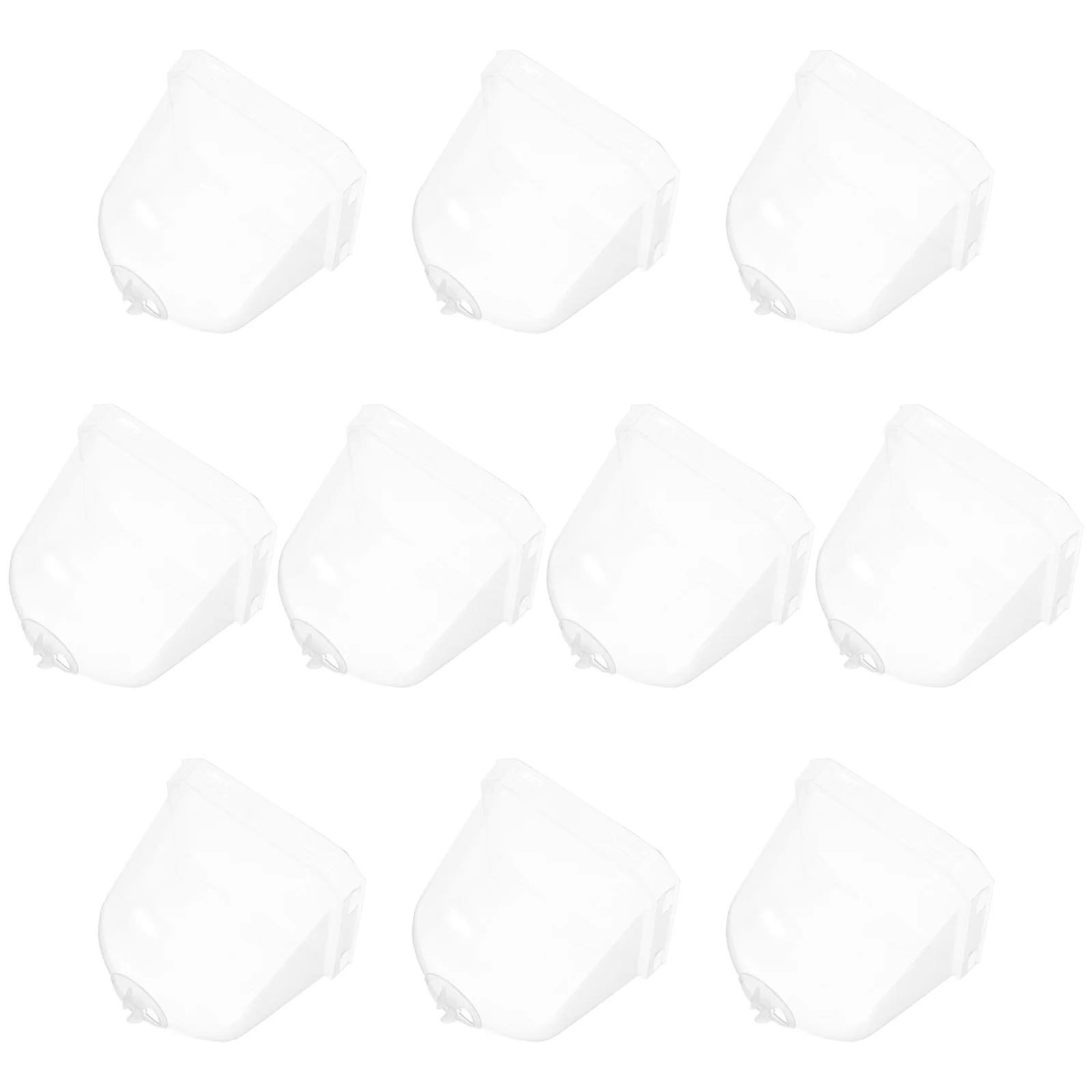 

10 Pcs Square Flowerpot Plant Cloche Humidity Domes for Starting Covers Plants Clear Protector