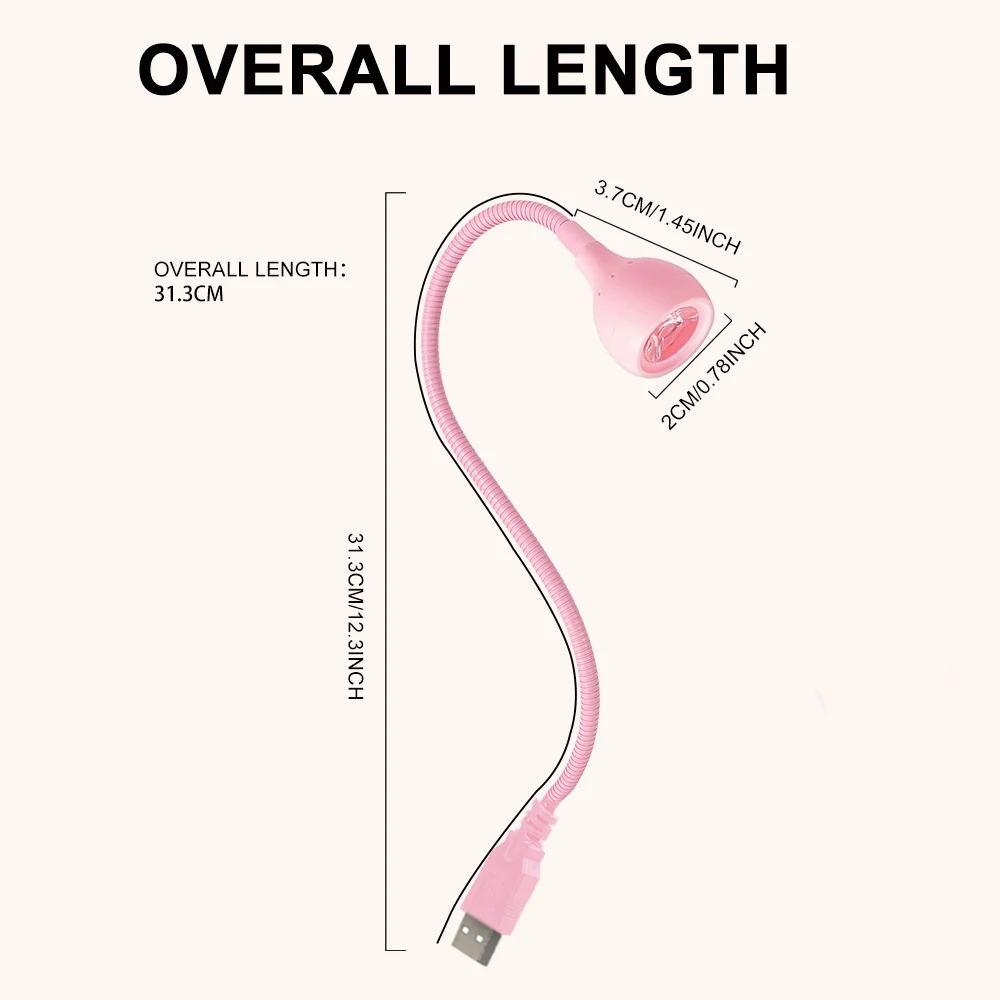 Luz UV LED portátil para esmalte de uñas de Gel UV de secado rápido, Mini lámpara de uñas USB, secador de uñas Flexible portátil, herramientas de salón de manicura