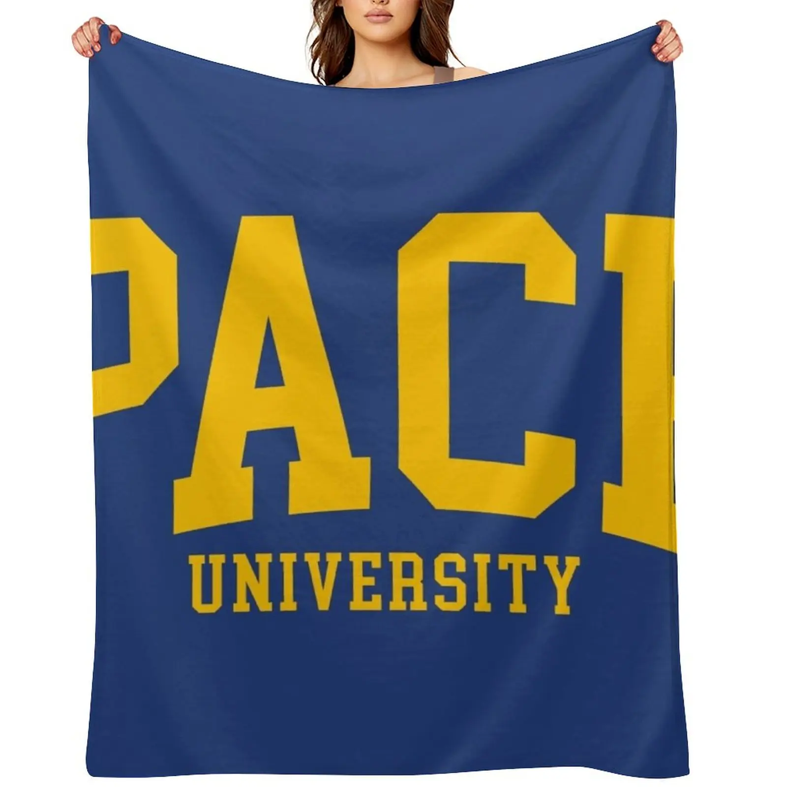 

pace - college font curved Throw Blanket Luxury Thicken warm for winter wednesday cosplay anime Blankets
