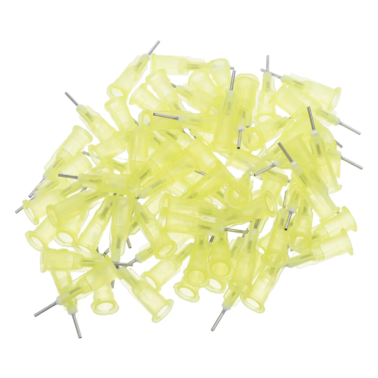 100Pcs Precision Dispensing Needles Blunt Tip Replacement 18G Glue Applicator Needles for Fine Liquid Dispensing