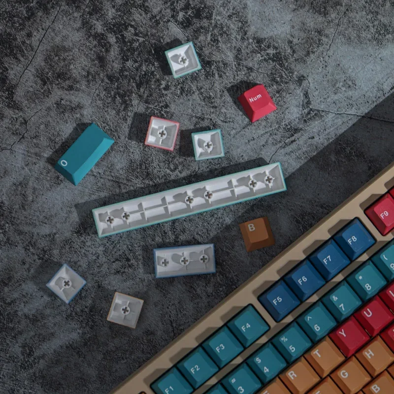 130 Keys Cherry Keycap English panels Keycaps Cherry profile PBT Dye Sublimation Keycaps For MX Switches Mechanical Keyboard