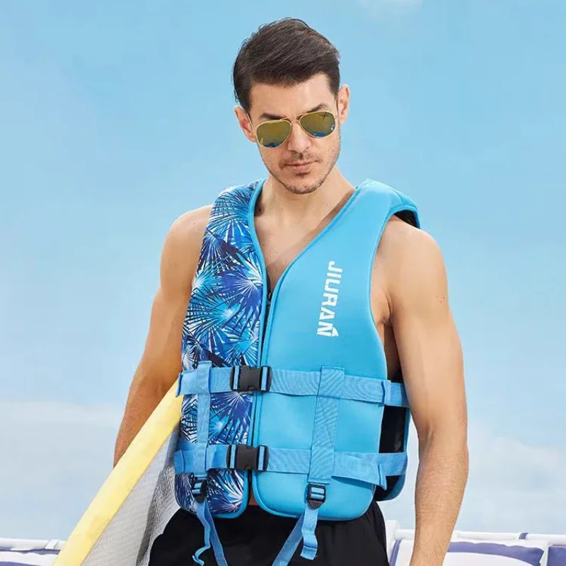 Giubbotto di salvataggio giubbotto di salvataggio in Neoprene di grande galleggiabilità Surf Raft Kayak pesca Jet Ski Sport acquatici sicurezza