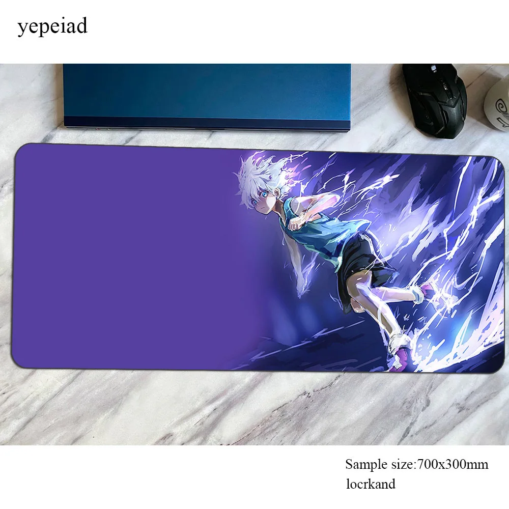 hunter x hunter mouse pad 800x300x3mm Computer mat hot sales gaming mousepad large cute padmouse keyboard games pc gamer desk