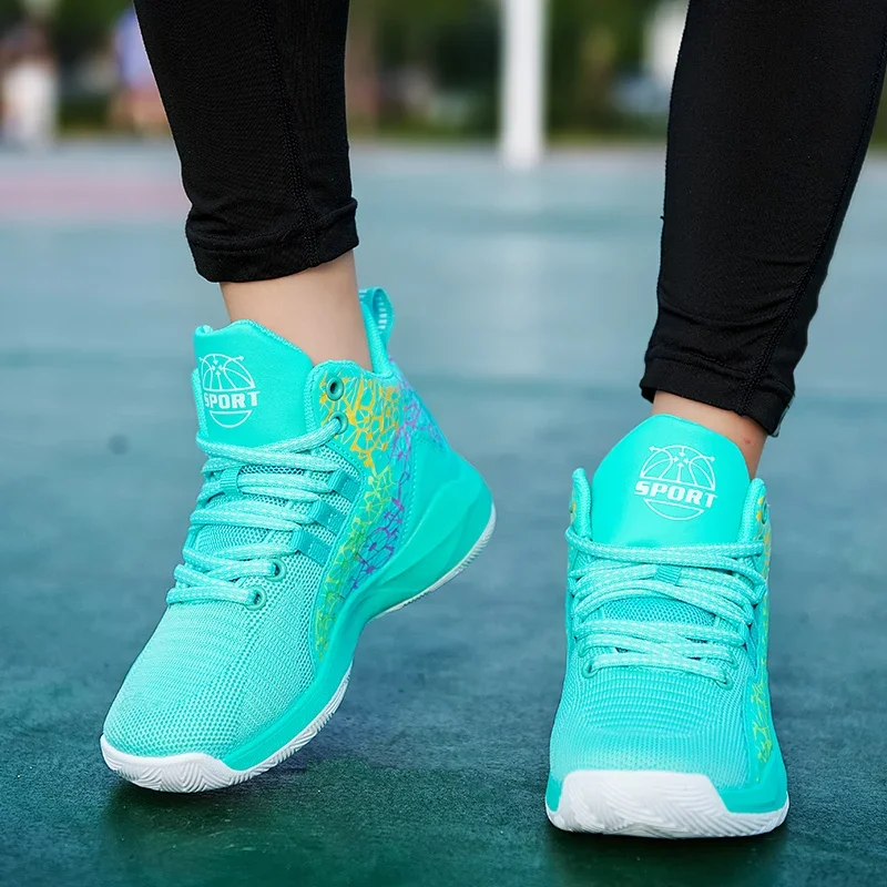 Chłopięce markowe buty do koszykówki dziecięce trampki gruba podeszwa antypoślizgowe dziecięce buty sportowe dziecko chłopiec koszykowe buty sportowe dziewczęce