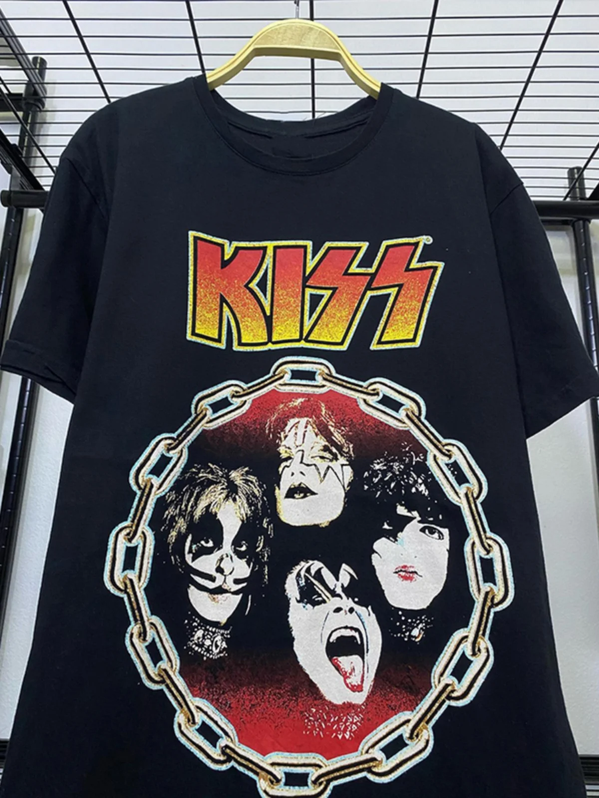 Loose Fit Cotton Hip Hop Style Men's T-Shirt Short Sleeve Lazy Style Rock Band Print Casual Tee Streetwear Summer Fashion