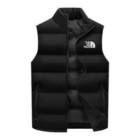 2024 Men's Tank Top Sleeveless Warm Winter Jacket Waterproof Zipper Coat Autumn Collar Standing Casual North