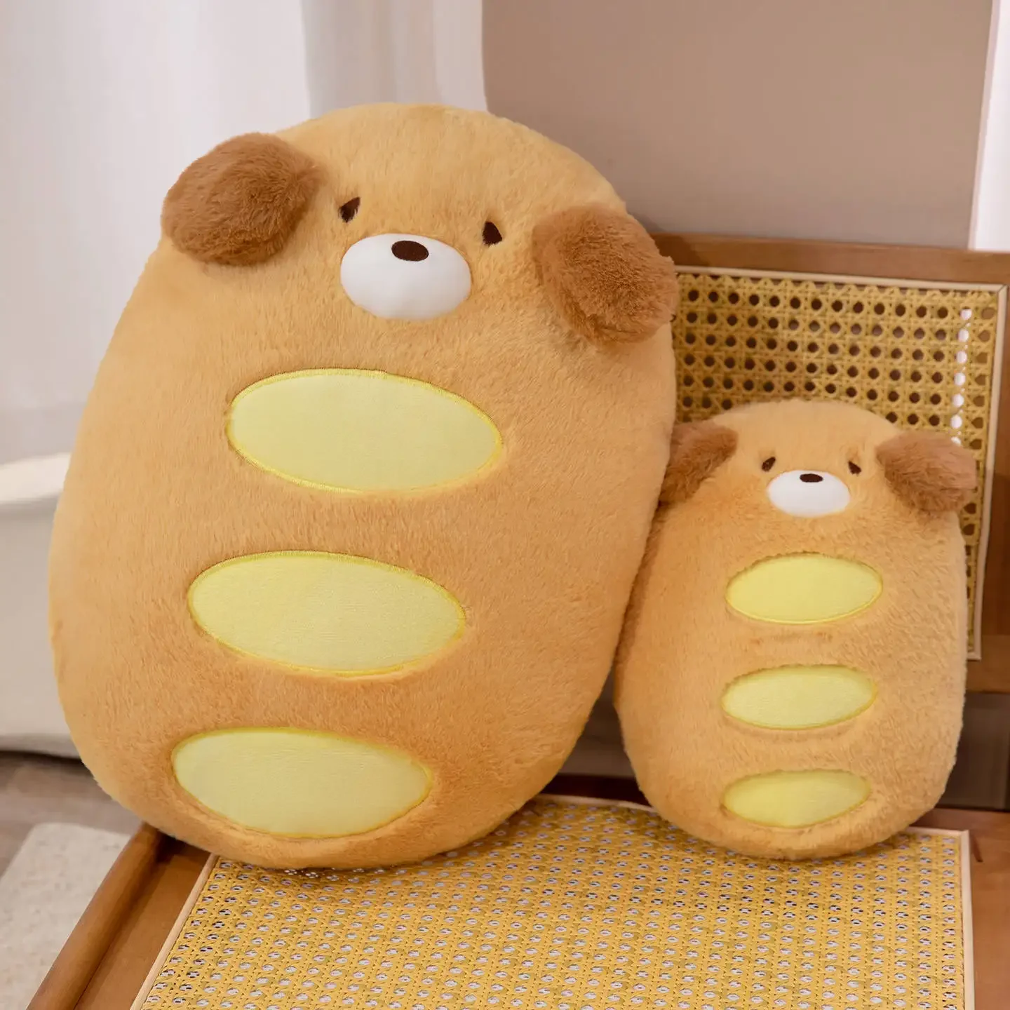 

Kawaii французский хлеб косплей собака плюшевая подушка мягкая еда плюшевая Peluche реквизит для вечеринки Декор спальный компаньон мужской подарок