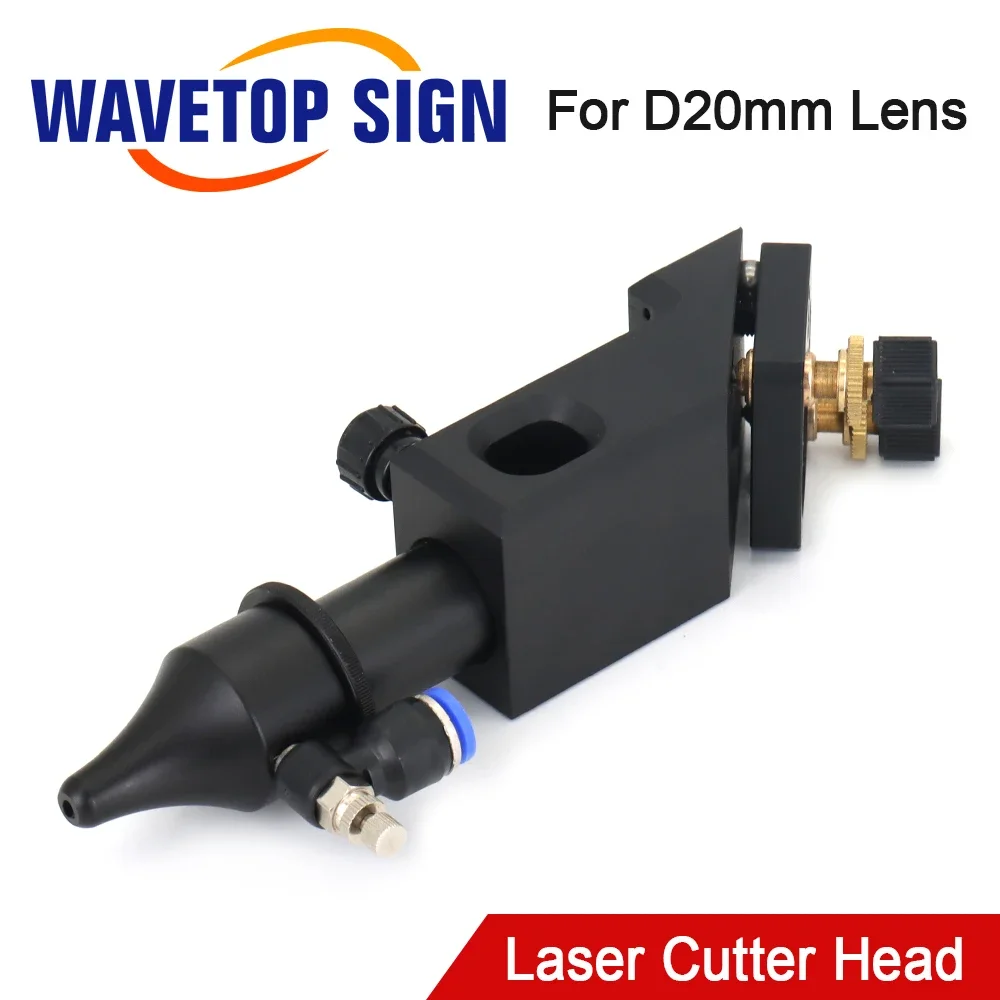 WaveTopSign Co2 Laser Head for Focus Lens Dia.20mm Laser Reflect Mirror 25x3mm For Laser Engraving and Cutting Machine