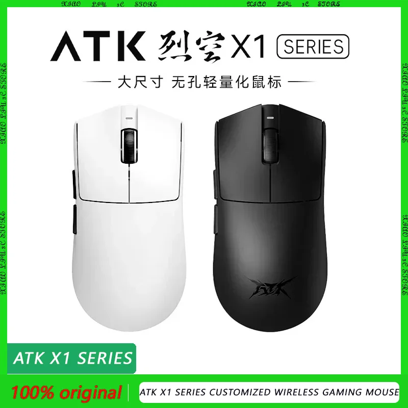 ATK X1 Ultimate customized Wireless Gaming Mouse PAW3950Ultra 8k Polling Rate X1 SERIES 0.3ms 500mah 750IPS 42000DPI laptop PC