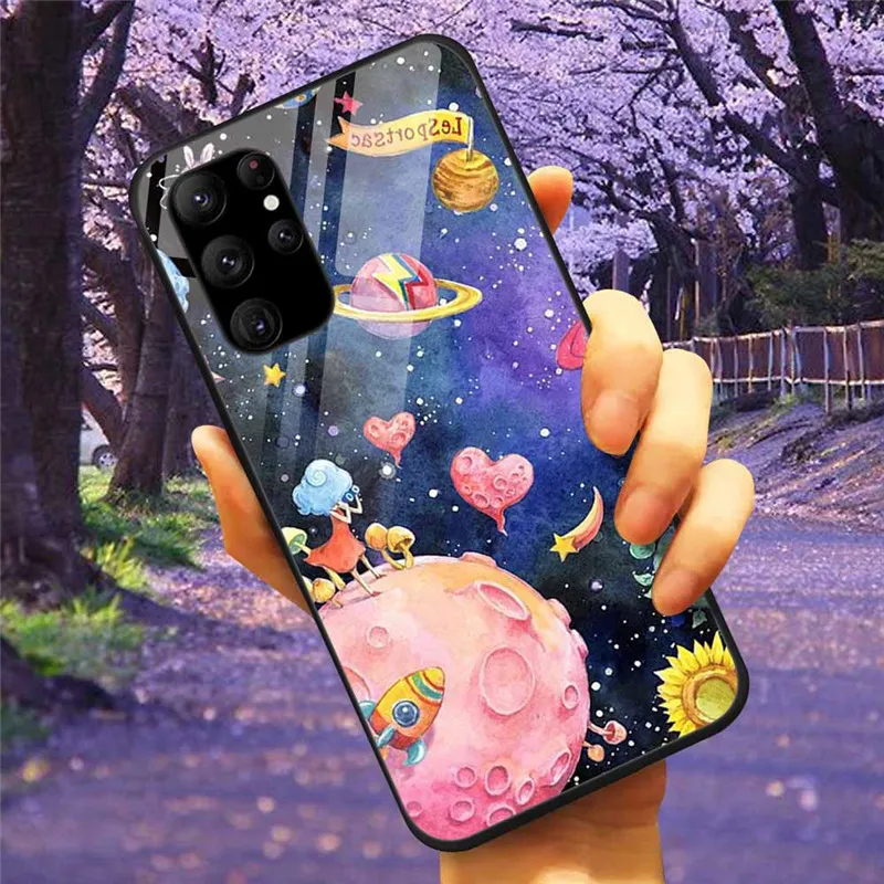 For Samsung S24 /S24 Plus /S24 Ultra 5G Case Tempered Glass Cover Bumper for Samsung Galaxy S24 Plus Ultra 5G Phone Shell S24 FE