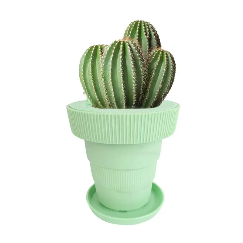 

Self-Watering Pots For Indoor Plants Rubber Cactus Water Storage Plant Pot Water Storage Planter With Knob To Control Drip Rate