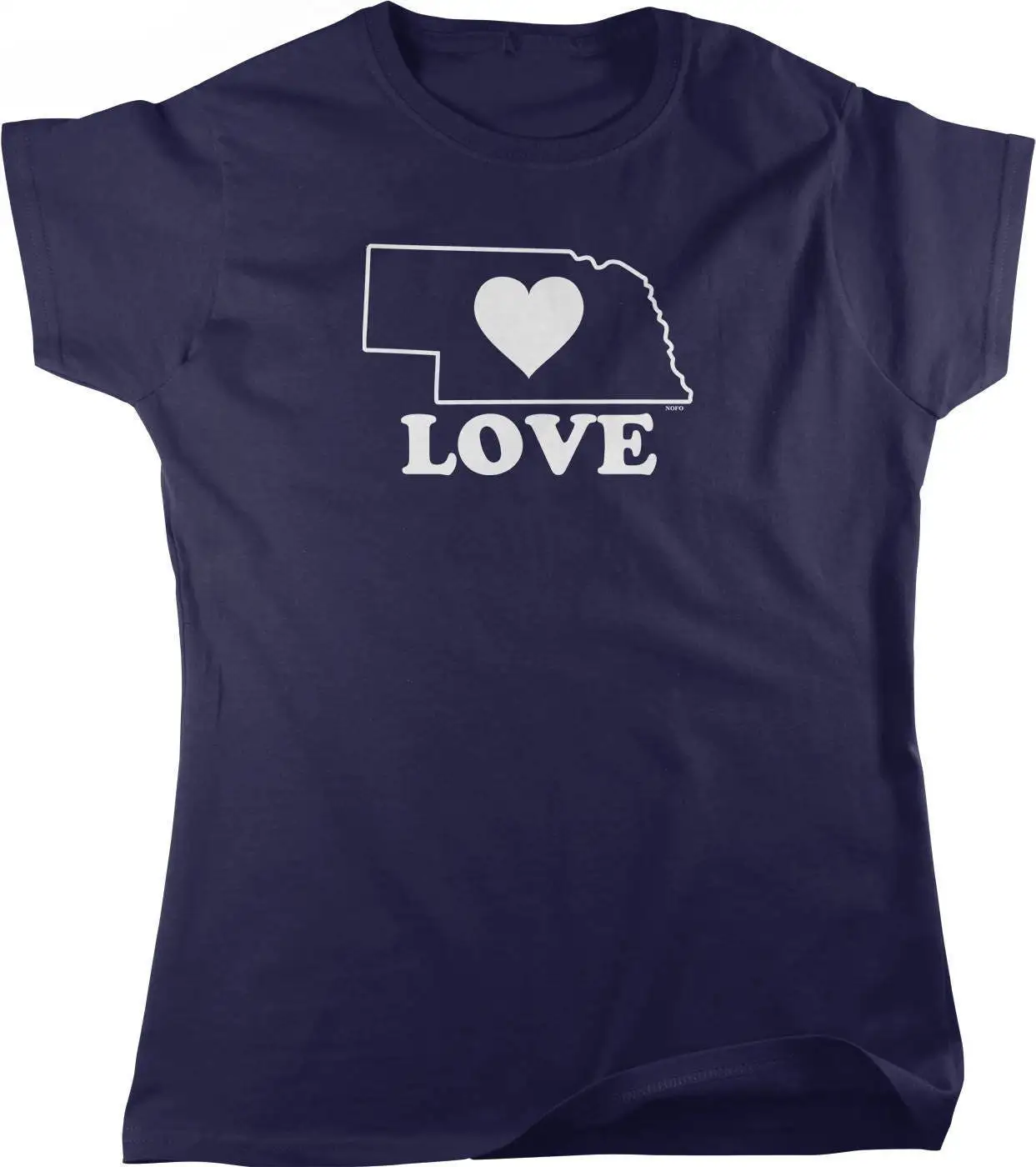 Camiseta Love Nebraska para mujer HOOD_01149