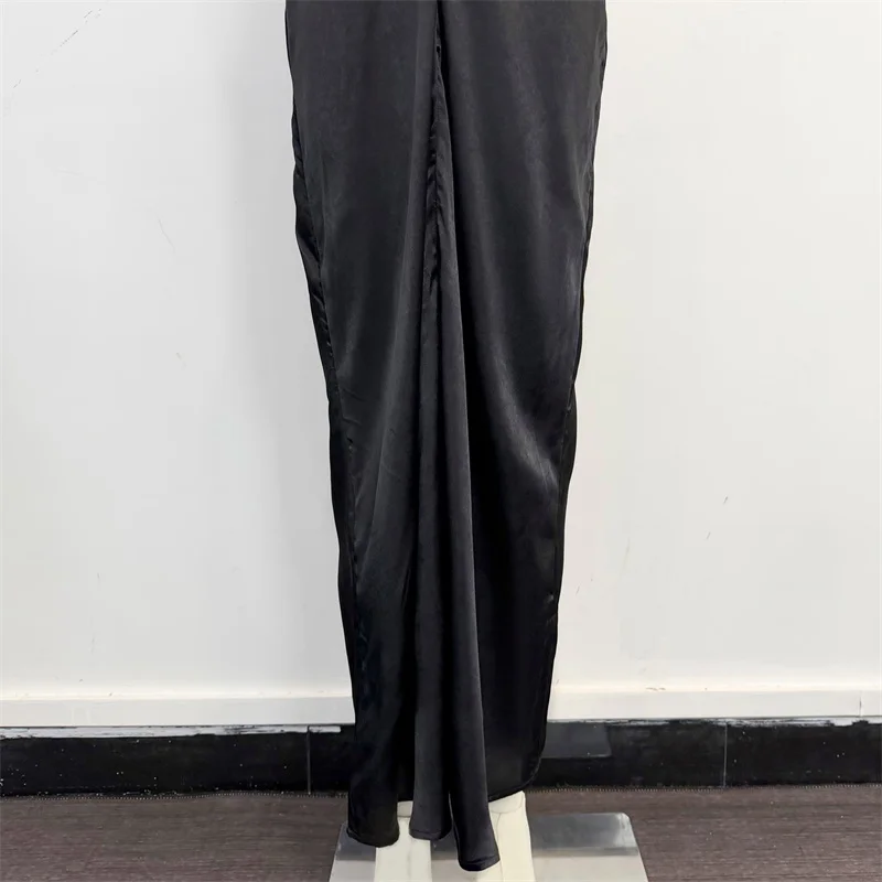 Picture 7: women's dress New pleated slim fit sleeveless long dress for summer 2026 Mesh patchwork hip hugging dress elegant party dresses