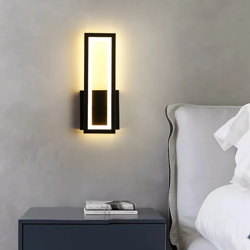 Lampu dinding kamar tidur, lampu tembok minimalis Modern untuk latar belakang ruang tamu