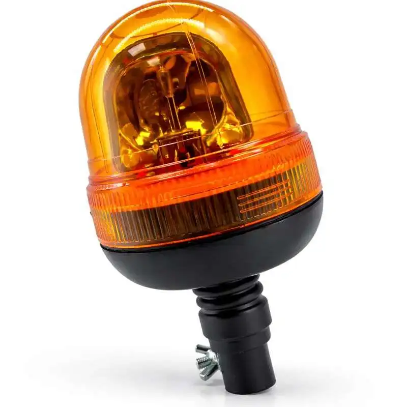TT-WL-2 LED Beacon Warning Light 24V ABS Lens Portable with Switch Cigarette Lighter Plug-In for Roadside Emergencies