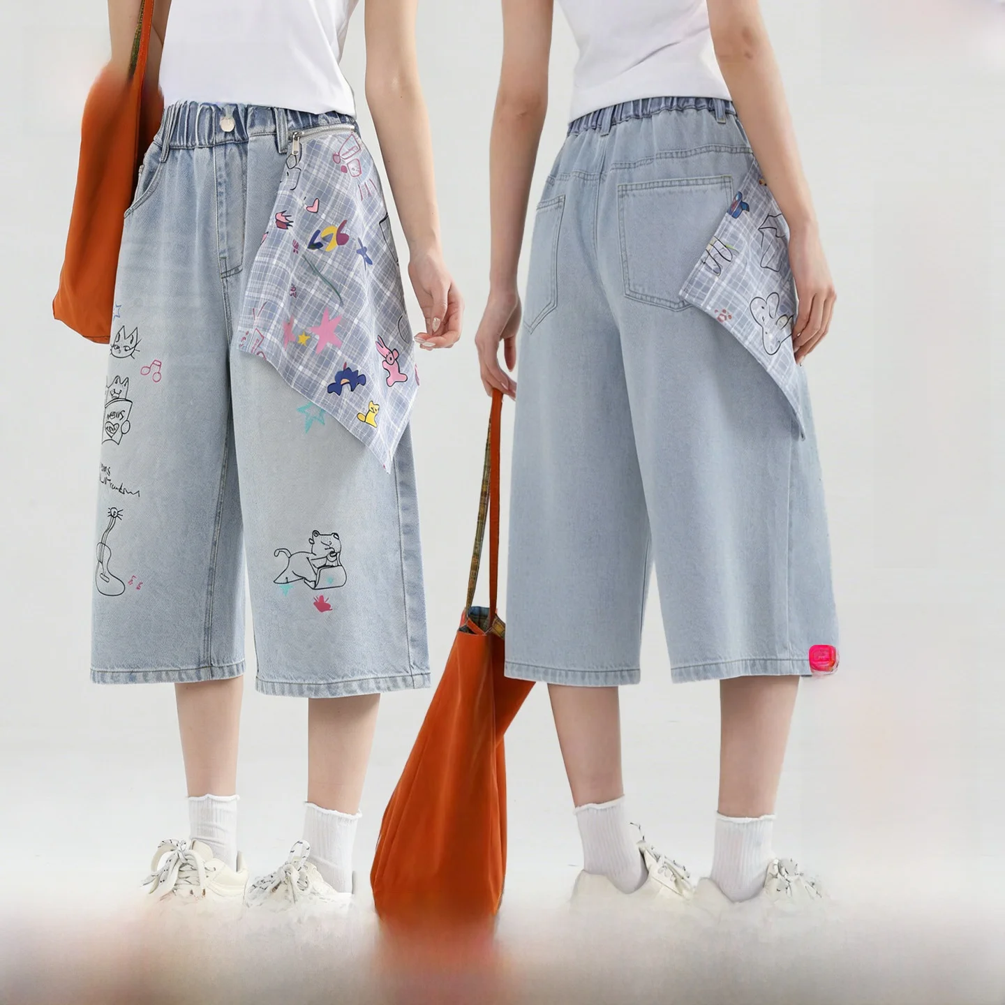 shorts-in-denim-sottile-estivi-da-ragazza-casual-a-gamba-dritta-con-elastico-in-vita-lunghezza-sette-ottavi-per-adolescenti