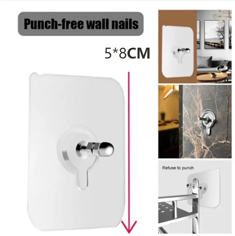 

Punch-Free Screw Hanger Set for Picture Hanging in Kitchen Bathroom - 10pcs