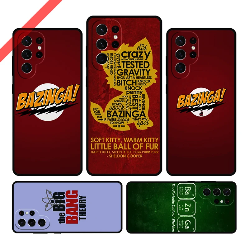 Bazinga The Big Bang Theory Phone Case For Samsung Galaxy S20 FE S21 S10 S23 Plus S24 S22 Ultra Coque Note20 Note10 S9 S8 Cover