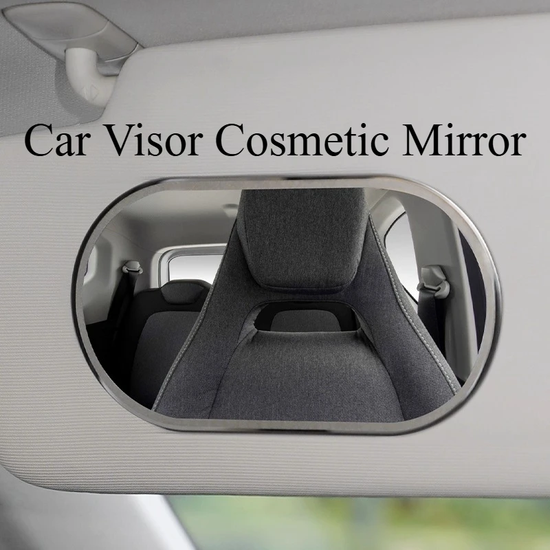 

Passenger Side Touch-Up Mirror for Car Visor – Universal Cosmetic Mirror, Interior Decoration