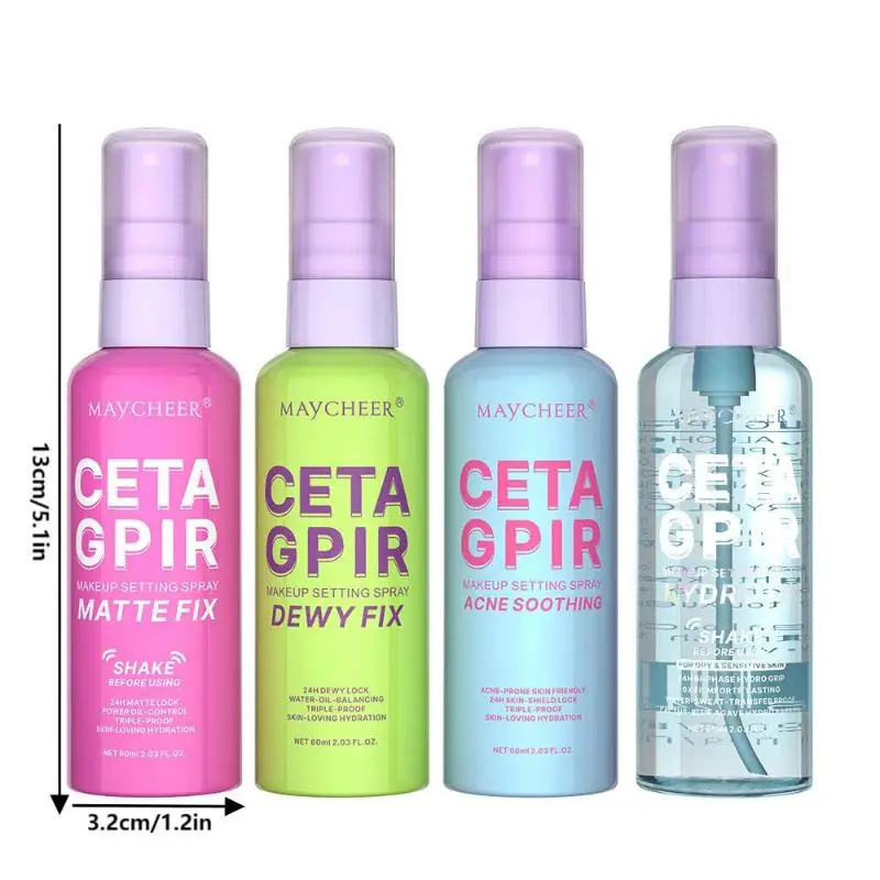1Pc Maycheer Matte Makeup Setting Spray - Transfer-Proof Oil-Control Waterproof Quick Fixer Long-Lasting Makeup Fixing Spray