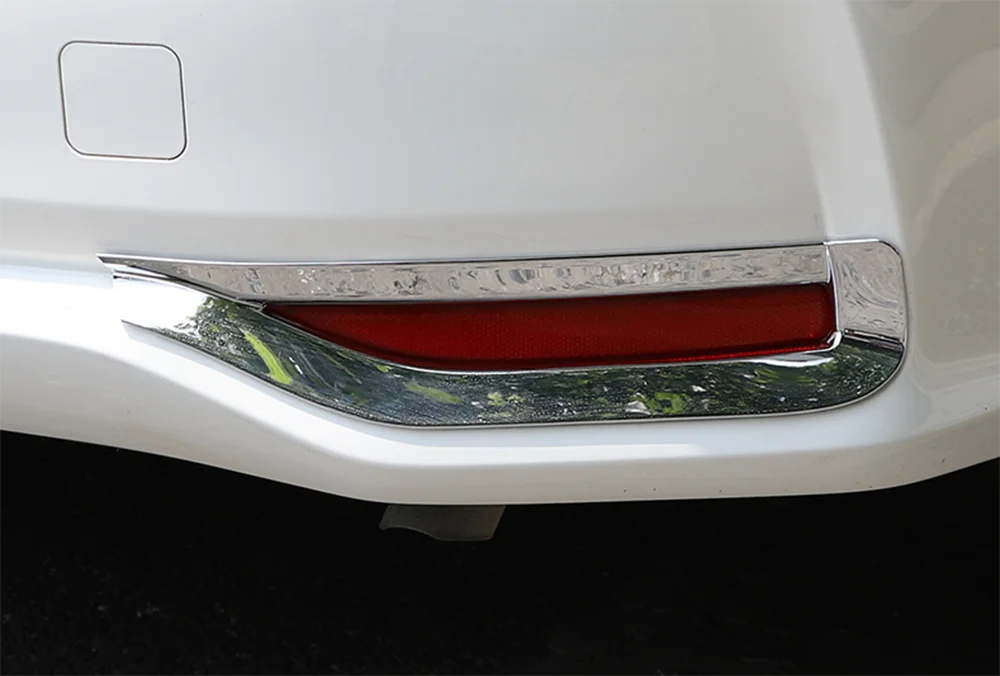 ABS Chromed Rear Foglight Fog Lamp Cover Trim Strips Car Accessories For Toyota Corolla 2019 2020 2021 2022