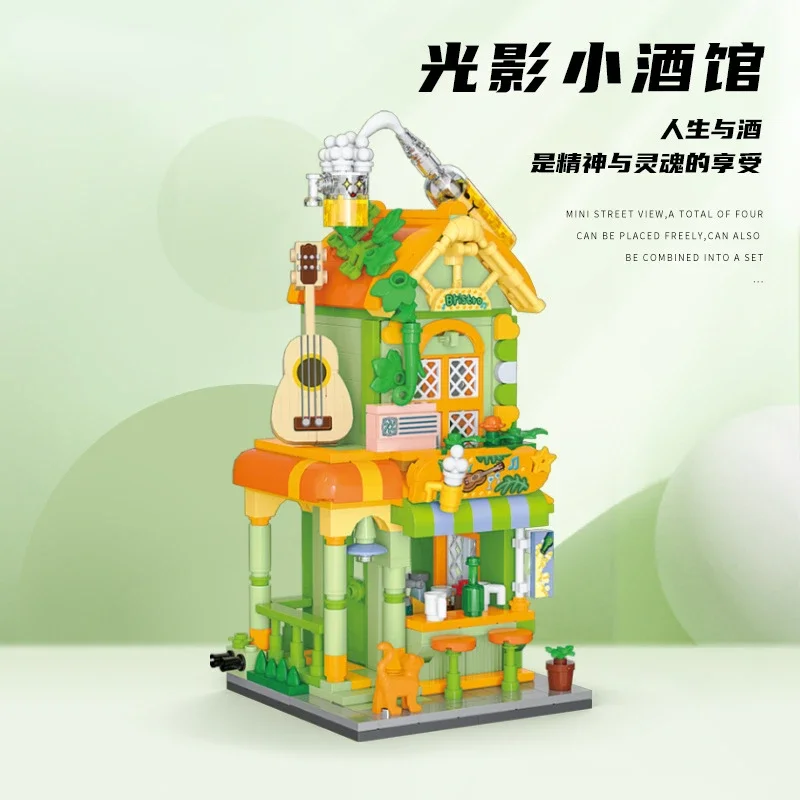 Fun scene series building block toy decoration gift