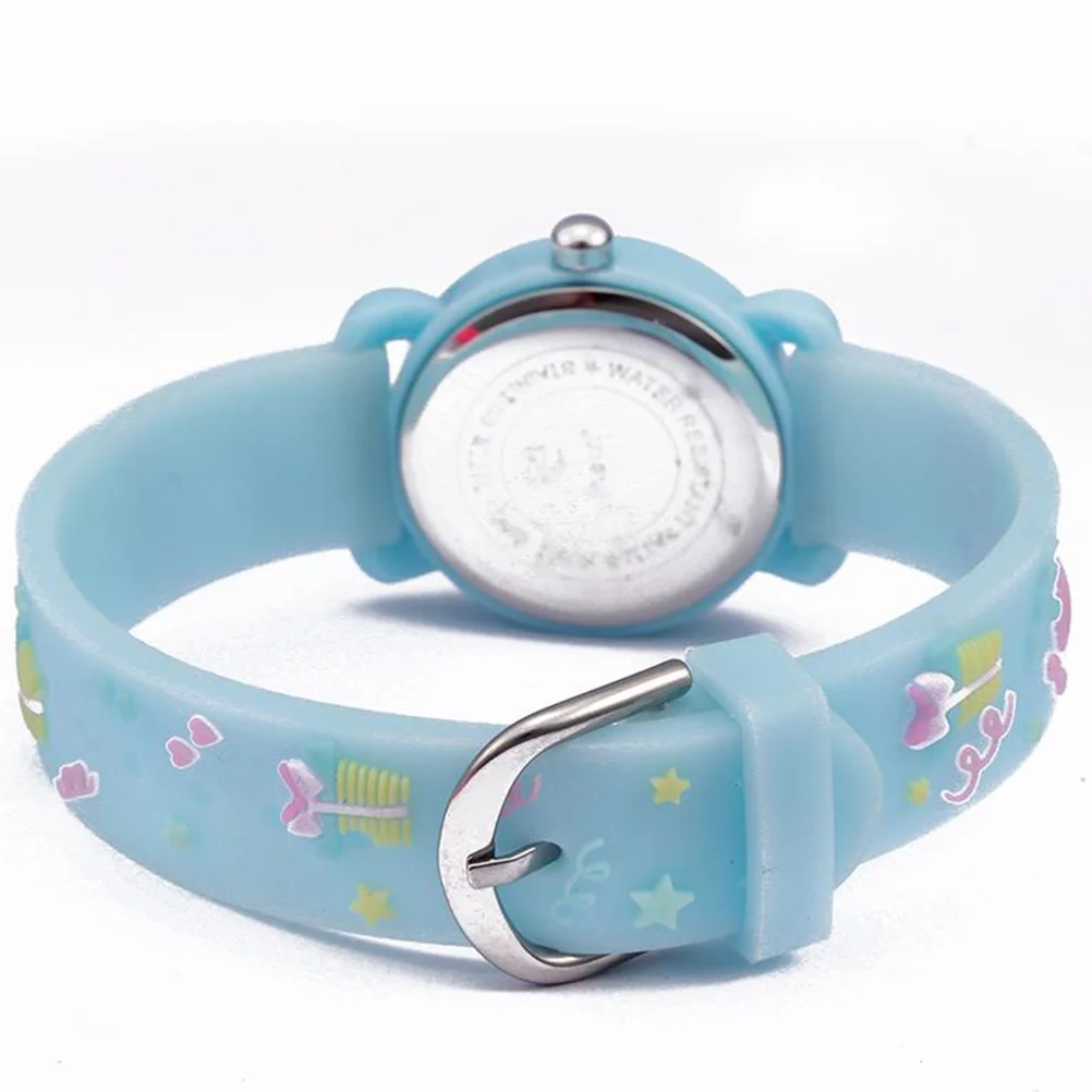 1Pcs Children's Wrist Watch Cute Flamingo Pattern 3D Creative Waterproof Fashion Kids Timepiece Sky- Watch