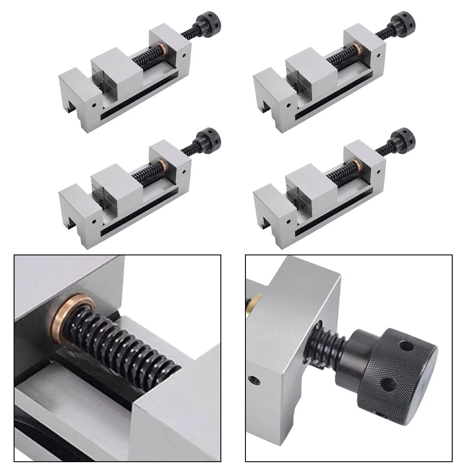 Parallel Jaw Vice Grinder CNC Vise Multiuse Professional Portable Precision Vice Small Bench Vise for Filing Hobbyist Tool