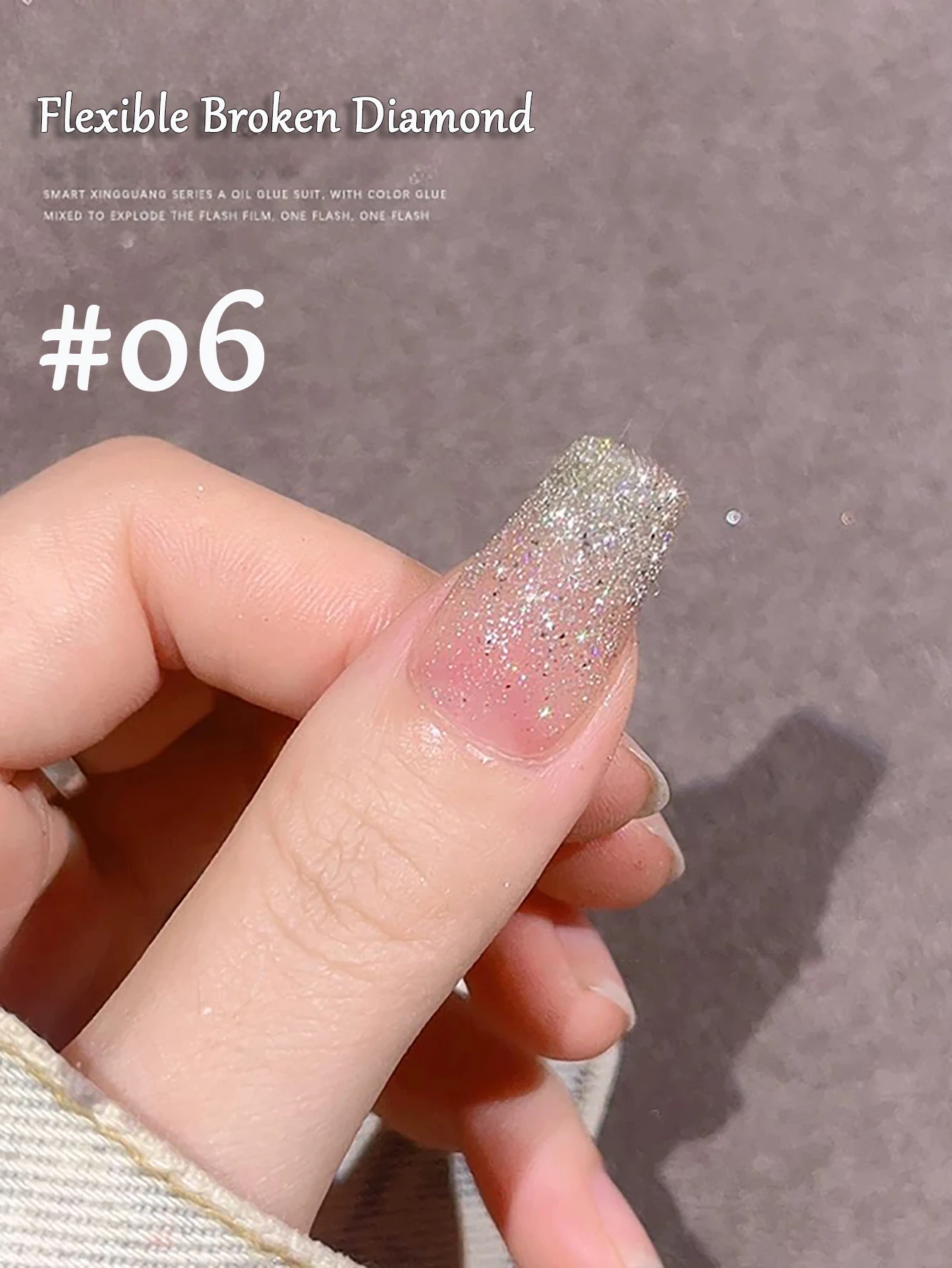 1pcs SHAKA Spring Summer Dynamic Broken Diamond Blue Red Gel Nail Polish 2026 New Temperament Whitening Nail Art Nail Supplies